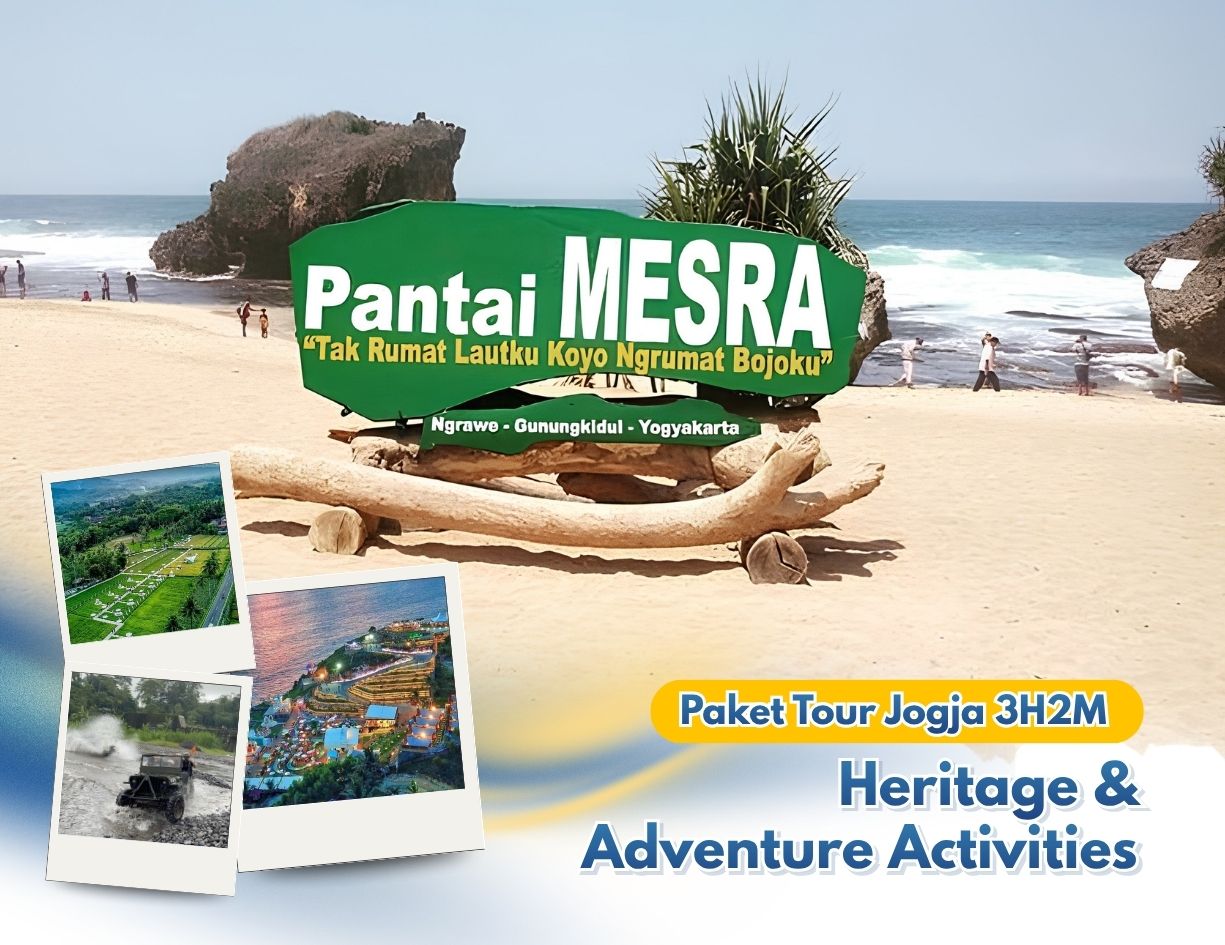 Paket Tour Jogja 3H2M - Heritage & Adventure Activities