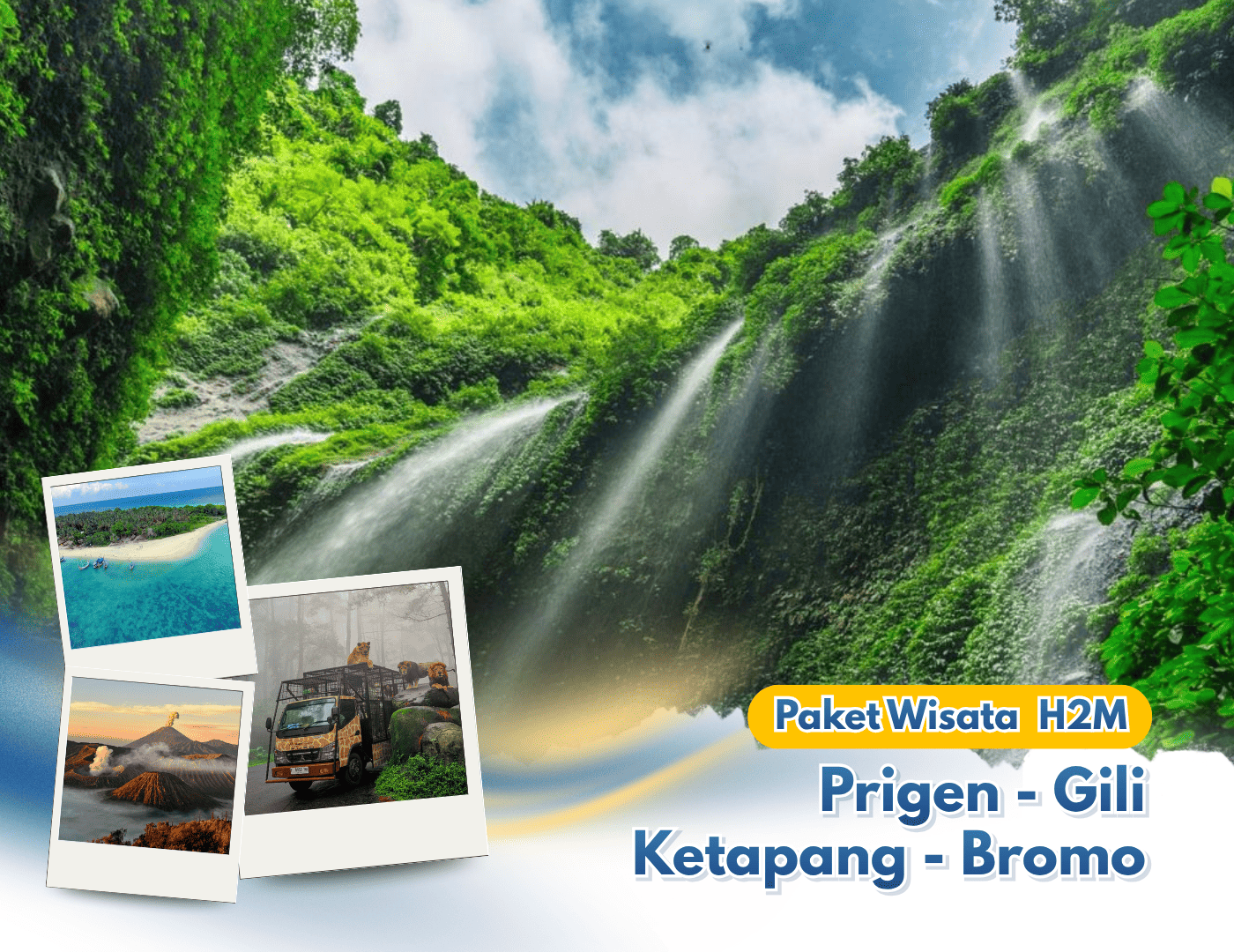 Paket Wisata 3 Hari 2 Malam Prigen - Gili Ketapang - Bromo